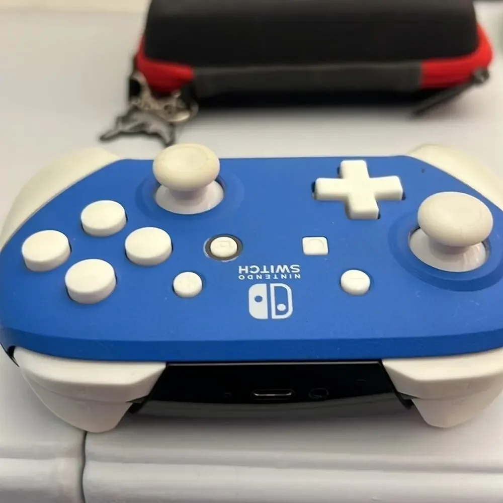 Nintendo Switch Wired Controller Custom Blue Cream